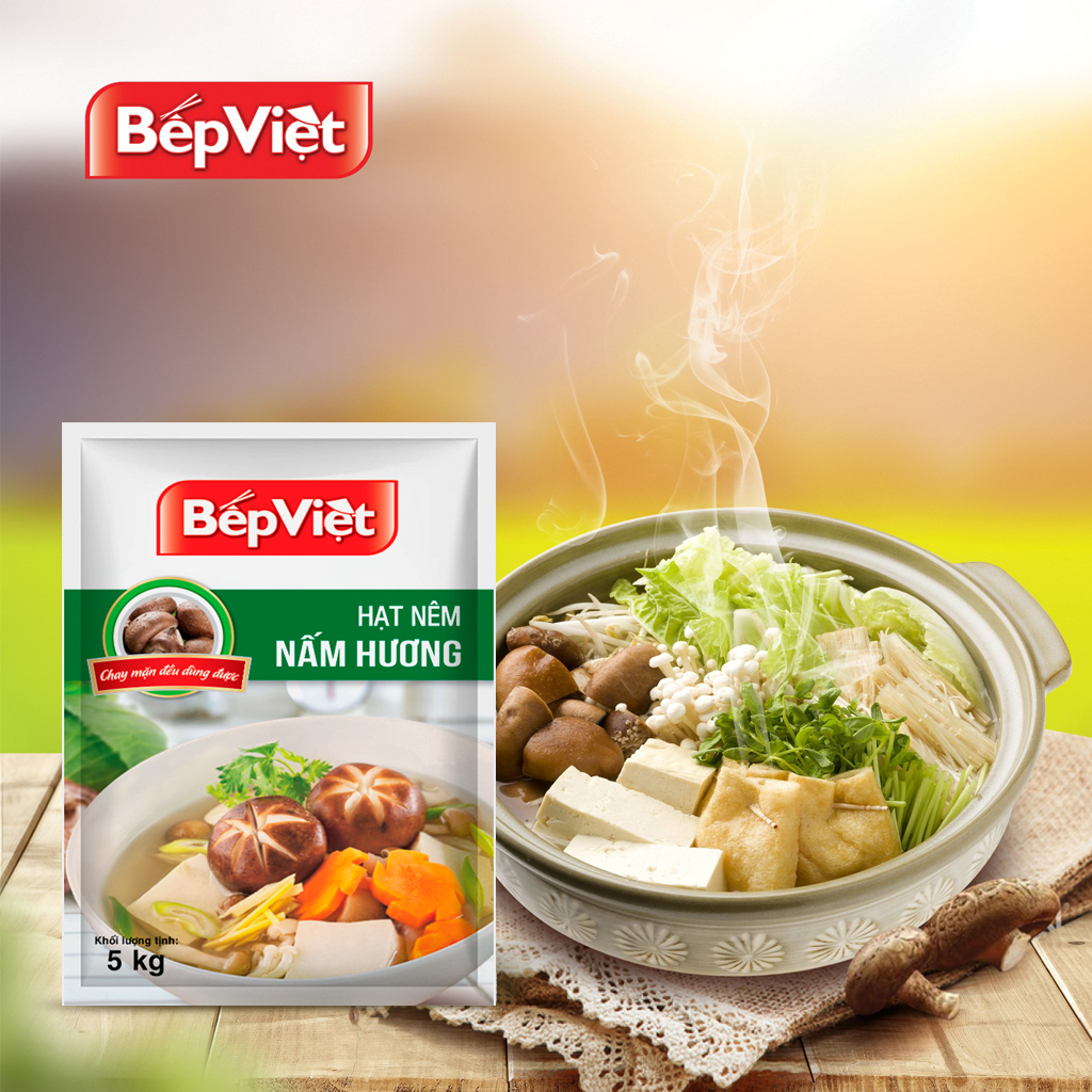 Hạt nêm Nấm Hương BẾP VIỆT 5Kg